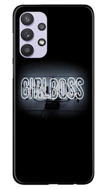 Girl Boss Black Mobile Back Case for Samsung Galaxy A32 5G (Design - 268)