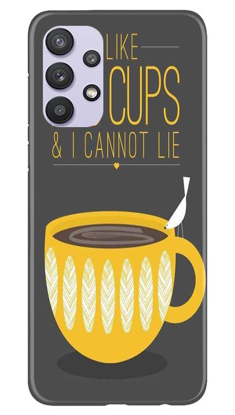 Big Cups Coffee Mobile Back Case for Samsung Galaxy A32 5G (Design - 352)