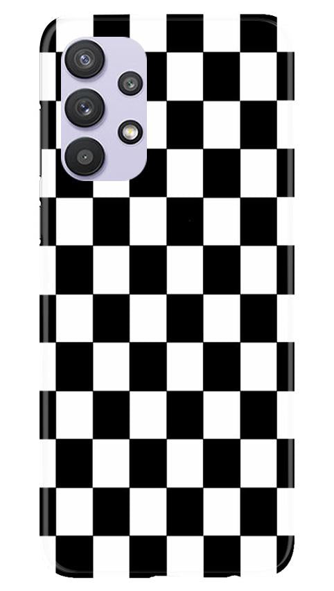 Black White Boxes Mobile Back Case for Samsung Galaxy A32 5G (Design - 372)