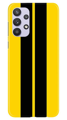 Black Yellow Pattern Mobile Back Case for Samsung Galaxy A32 5G (Design - 377)