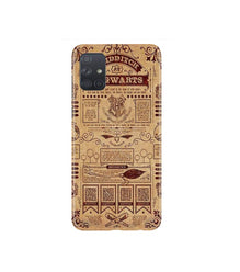 Hogwarts Mobile Back Case for Samsung Galaxy A71   (Design - 304)
