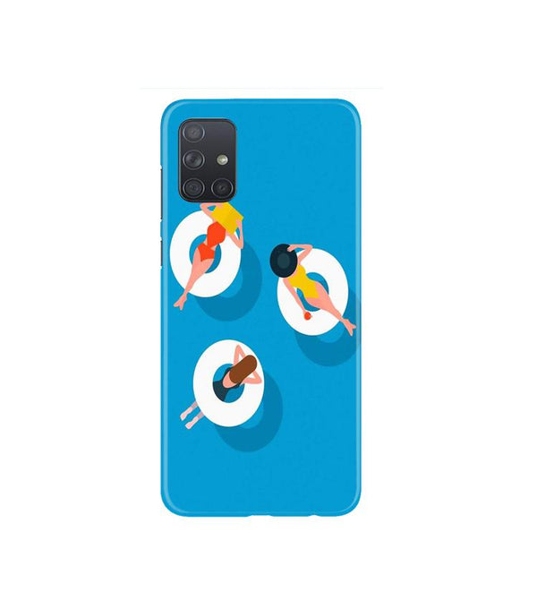 Girlish Mobile Back Case for Samsung Galaxy A71   (Design - 306)