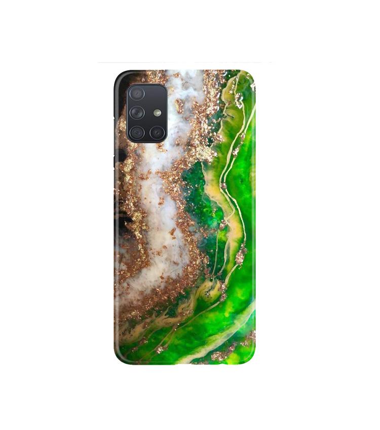 Marble Texture Mobile Back Case for Samsung Galaxy A71 (Design - 307)