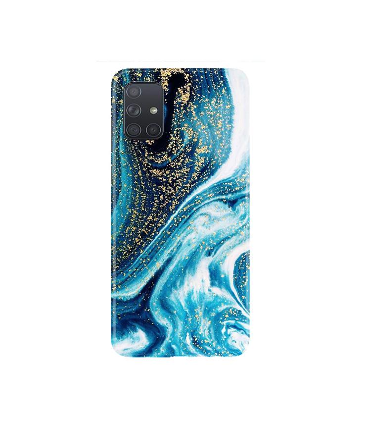 Marble Texture Mobile Back Case for Samsung Galaxy A71   (Design - 308)