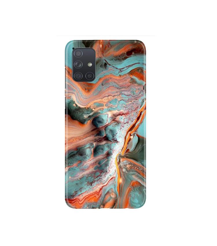 Marble Texture Mobile Back Case for Samsung Galaxy A71   (Design - 309)