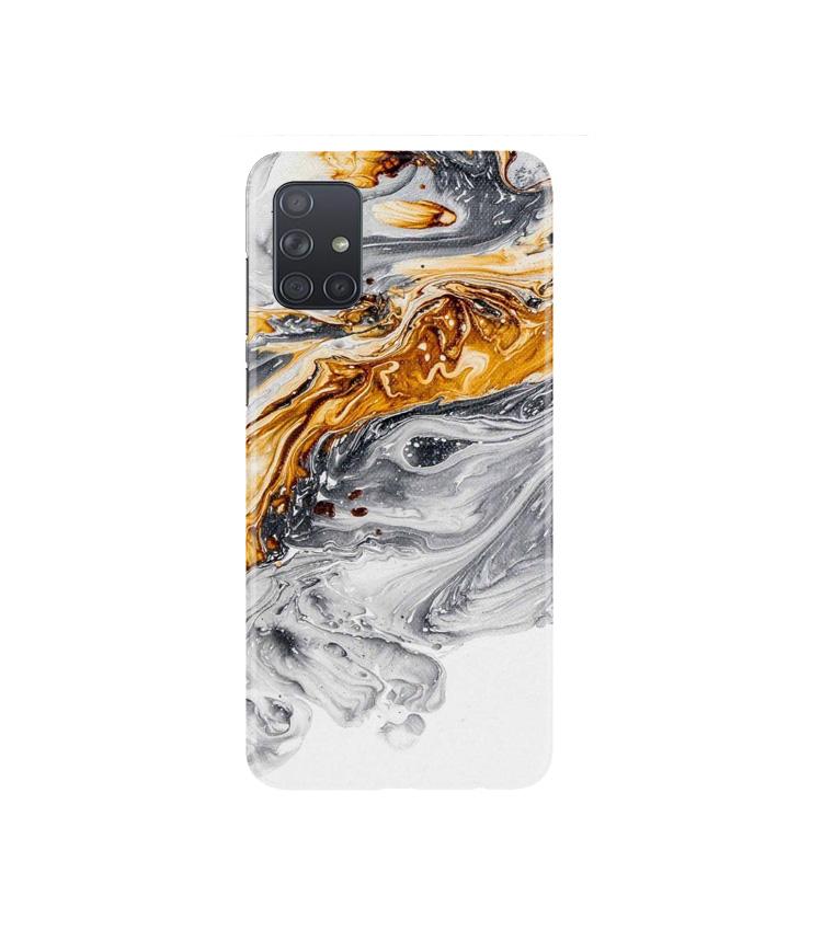 Marble Texture Mobile Back Case for Samsung Galaxy A71   (Design - 310)