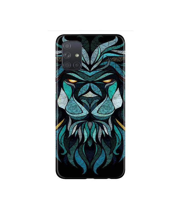 Lion Mobile Back Case for Samsung Galaxy A71   (Design - 314)