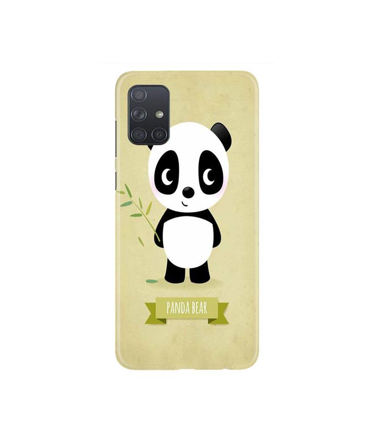 Panda Bear Mobile Back Case for Samsung Galaxy A71   (Design - 317)