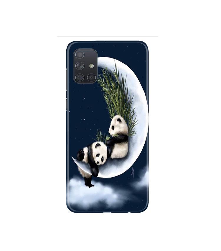 Panda Moon Mobile Back Case for Samsung Galaxy A71 (Design - 318)