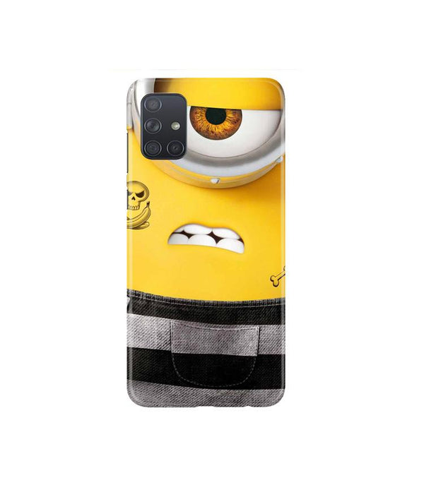 Minion Mobile Back Case for Samsung Galaxy A71   (Design - 324)