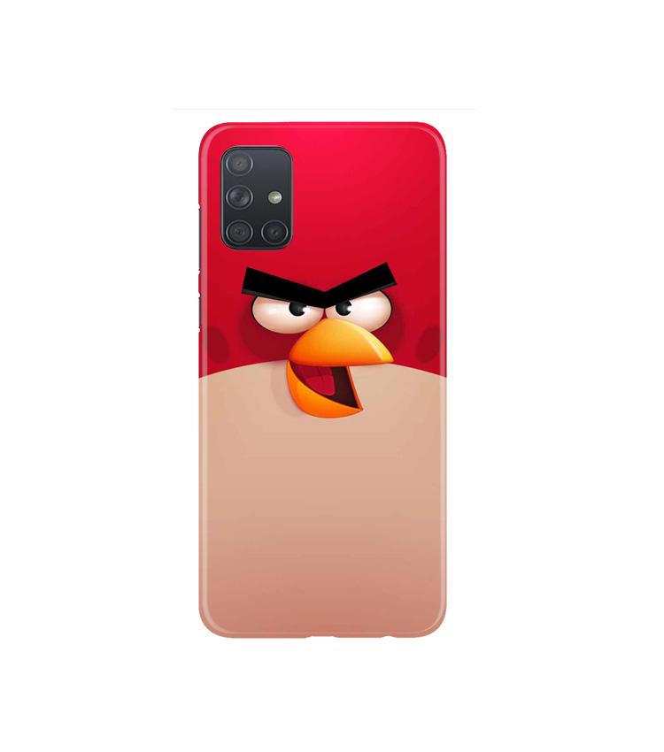 Angry Bird Red Mobile Back Case for Samsung Galaxy A71   (Design - 325)