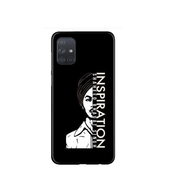 Bhagat Singh Mobile Back Case for Samsung Galaxy A71   (Design - 329)
