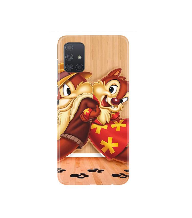 Chip n Dale Mobile Back Case for Samsung Galaxy A71 (Design - 335)