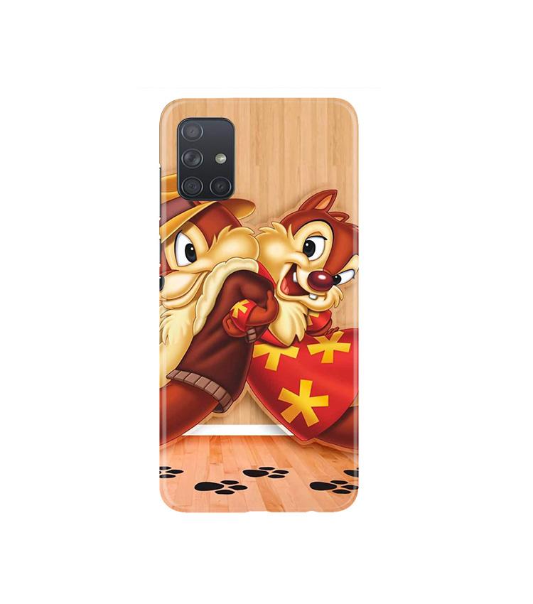 Chip n Dale Mobile Back Case for Samsung Galaxy A71   (Design - 335)