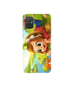 Baby Girl Mobile Back Case for Samsung Galaxy A71 (Design - 339)