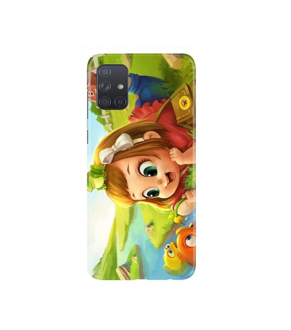 Baby Girl Mobile Back Case for Samsung Galaxy A71   (Design - 339)