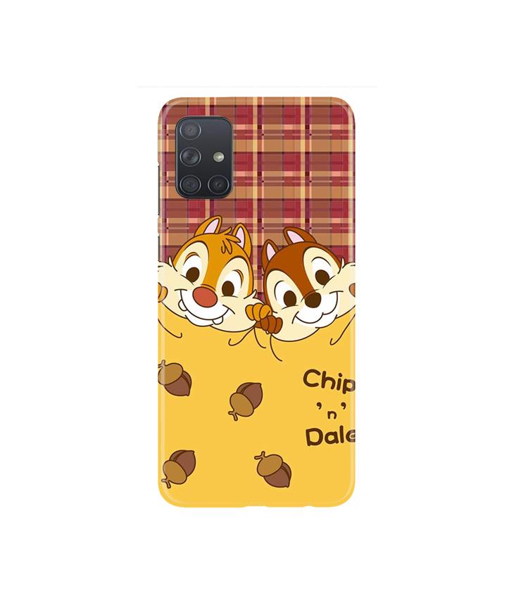 Chip n Dale Mobile Back Case for Samsung Galaxy A71 (Design - 342)