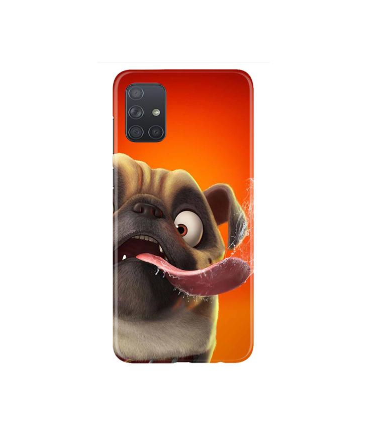 Dog Mobile Back Case for Samsung Galaxy A71   (Design - 343)