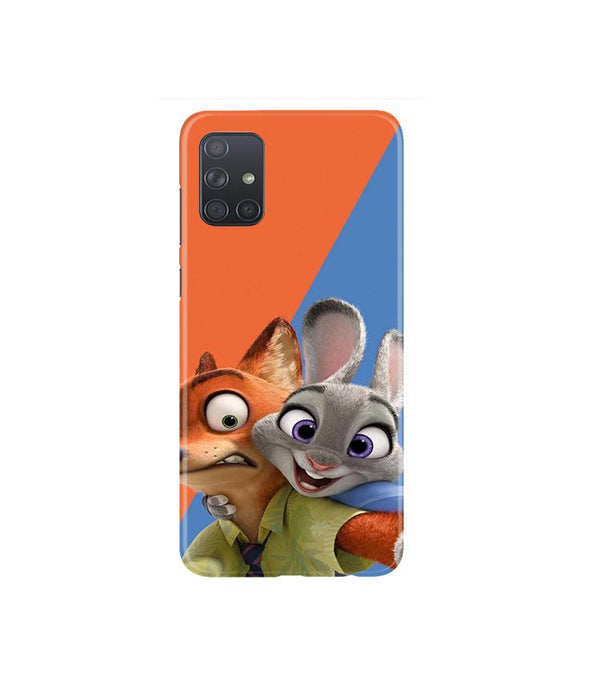 Cartoon Mobile Back Case for Samsung Galaxy A71   (Design - 346)