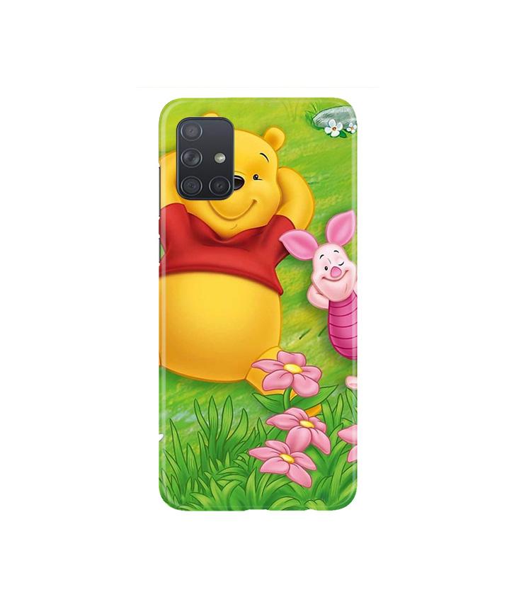 Winnie The Pooh Mobile Back Case for Samsung Galaxy A71 (Design - 348)