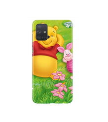 Winnie The Pooh Mobile Back Case for Samsung Galaxy A71   (Design - 348)