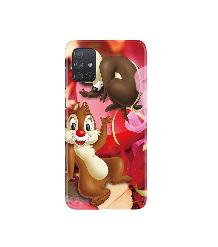 Chip n Dale Mobile Back Case for Samsung Galaxy A71 (Design - 349)