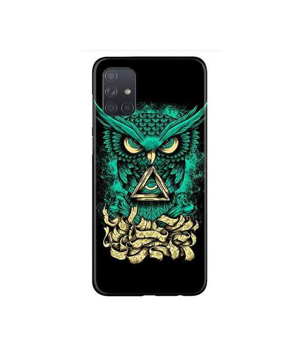 Owl Mobile Back Case for Samsung Galaxy A71   (Design - 358)