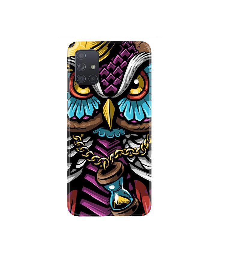 Owl Mobile Back Case for Samsung Galaxy A71   (Design - 359)