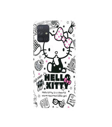 Hello Kitty Mobile Back Case for Samsung Galaxy A71   (Design - 361)