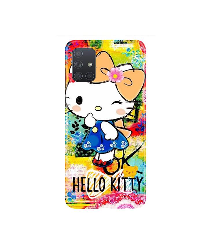 Hello Kitty Mobile Back Case for Samsung Galaxy A71 (Design - 362)