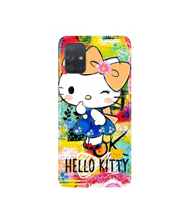 Hello Kitty Mobile Back Case for Samsung Galaxy A71   (Design - 362)