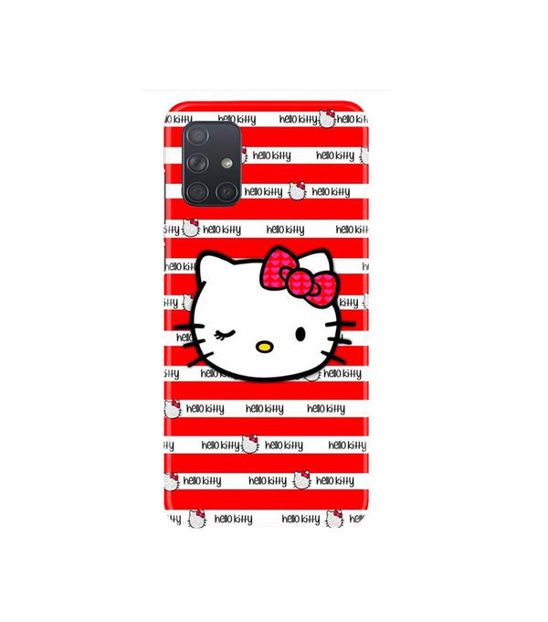 Hello Kitty Mobile Back Case for Samsung Galaxy A71   (Design - 364)