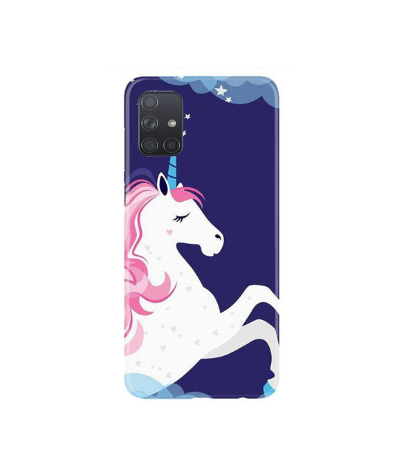 Unicorn Mobile Back Case for Samsung Galaxy A71   (Design - 365)