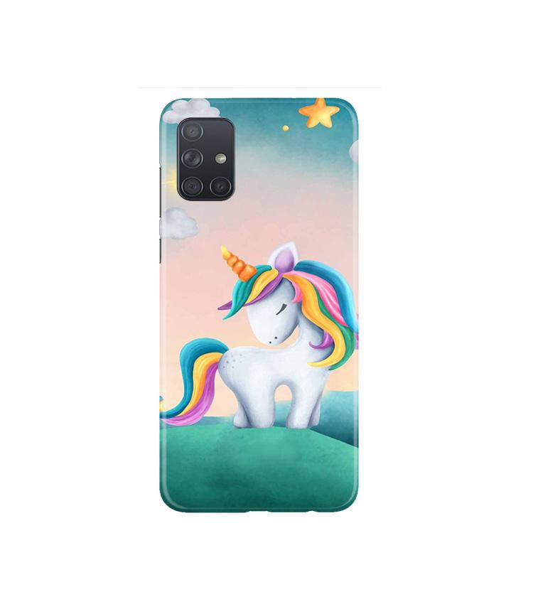 Unicorn Mobile Back Case for Samsung Galaxy A71   (Design - 366)