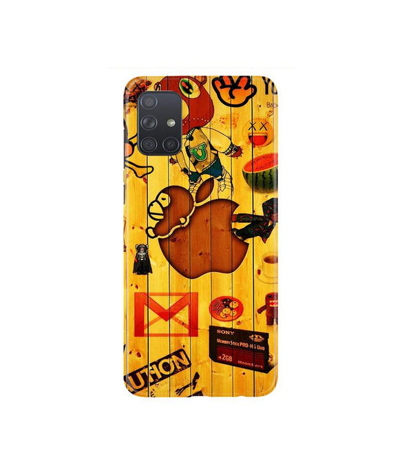 Wooden Texture Mobile Back Case for Samsung Galaxy A71   (Design - 367)