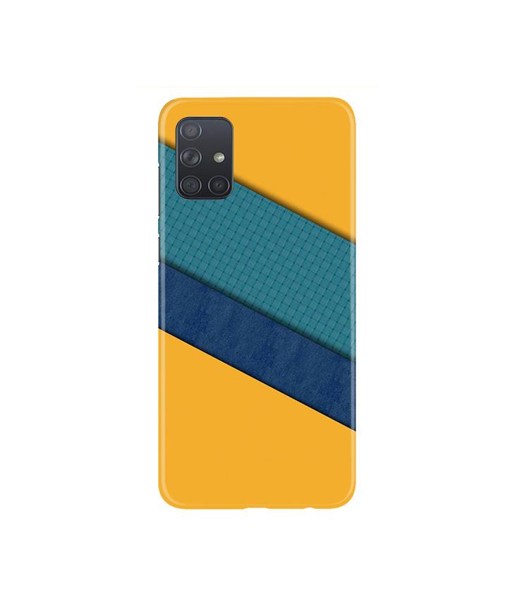 Diagonal Pattern Mobile Back Case for Samsung Galaxy A71   (Design - 370)