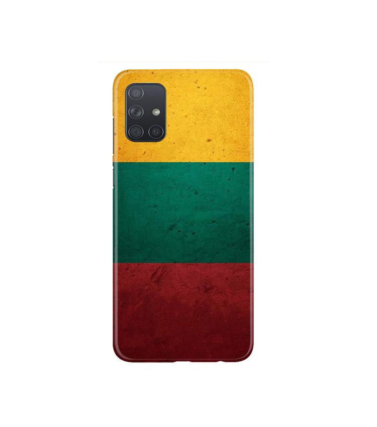 Color Pattern Mobile Back Case for Samsung Galaxy A71   (Design - 374)