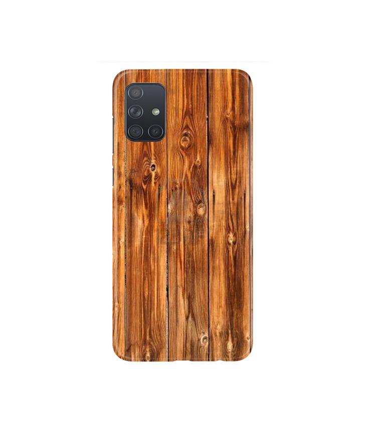 Wooden Texture Mobile Back Case for Samsung Galaxy A71   (Design - 376)