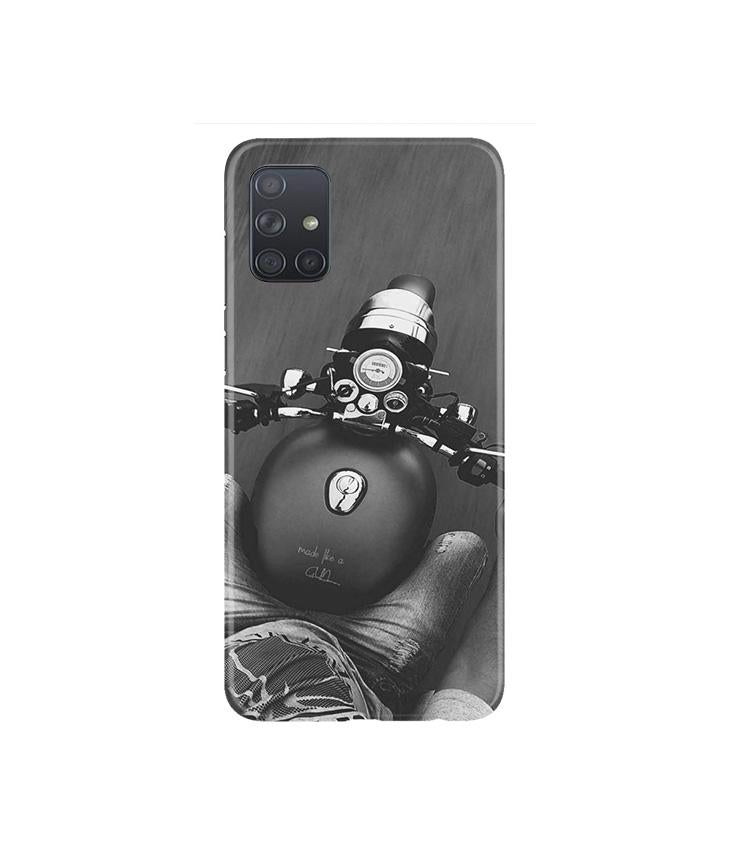 Royal Enfield Mobile Back Case for Samsung Galaxy A71   (Design - 382)