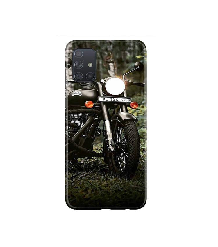 Royal Enfield Mobile Back Case for Samsung Galaxy A71   (Design - 384)
