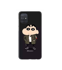 Shin Chan Mobile Back Case for Samsung Galaxy A71   (Design - 391)