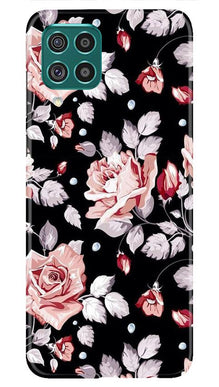Pink rose Mobile Back Case for Samsung Galaxy A12 (Design - 12)