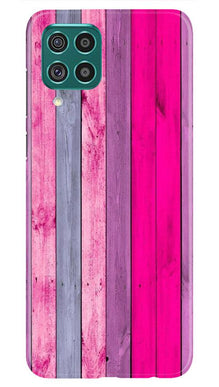 Wooden look Mobile Back Case for Samsung Galaxy F62 (Design - 24)