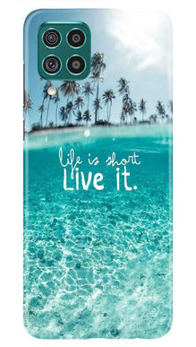 Life is short live it Mobile Back Case for Samsung Galaxy A12 (Design - 45)
