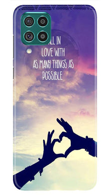 Fall in love Mobile Back Case for Samsung Galaxy A12 (Design - 50)