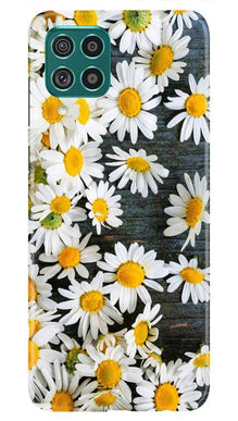 White flowers2 Mobile Back Case for Samsung Galaxy A12 (Design - 62)