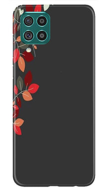 Grey Background Mobile Back Case for Samsung Galaxy F22 (Design - 71)
