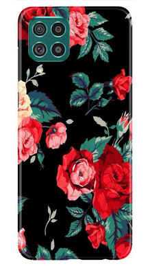 Red Rose2 Mobile Back Case for Samsung Galaxy F22 (Design - 81)