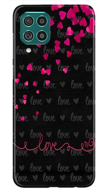Love in Air Mobile Back Case for Samsung Galaxy A12 (Design - 89)
