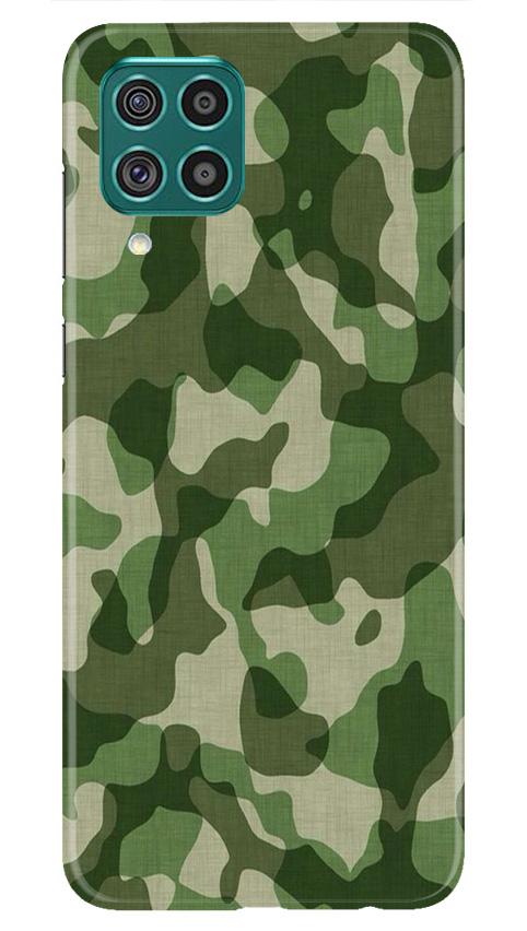 Army Camouflage Case for Samsung Galaxy F62(Design - 106)
